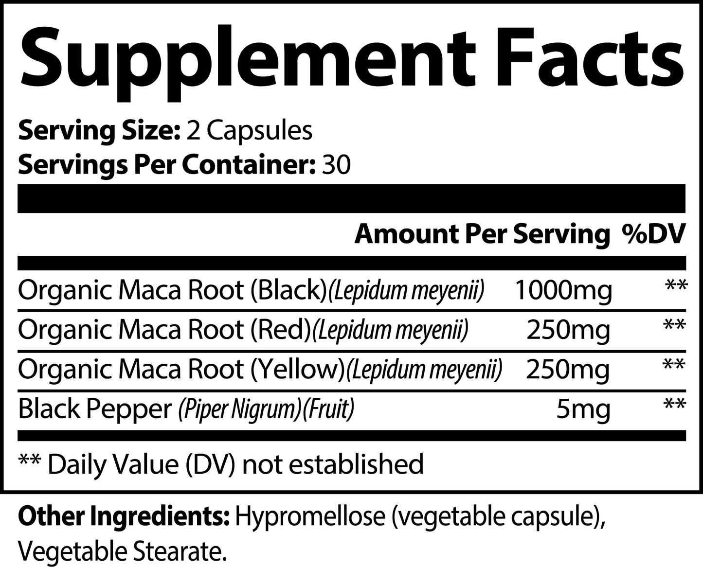 Maca Plus  Supplements